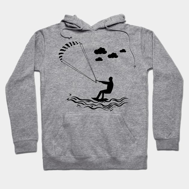 kite surfer gift idea Hoodie by HBfunshirts